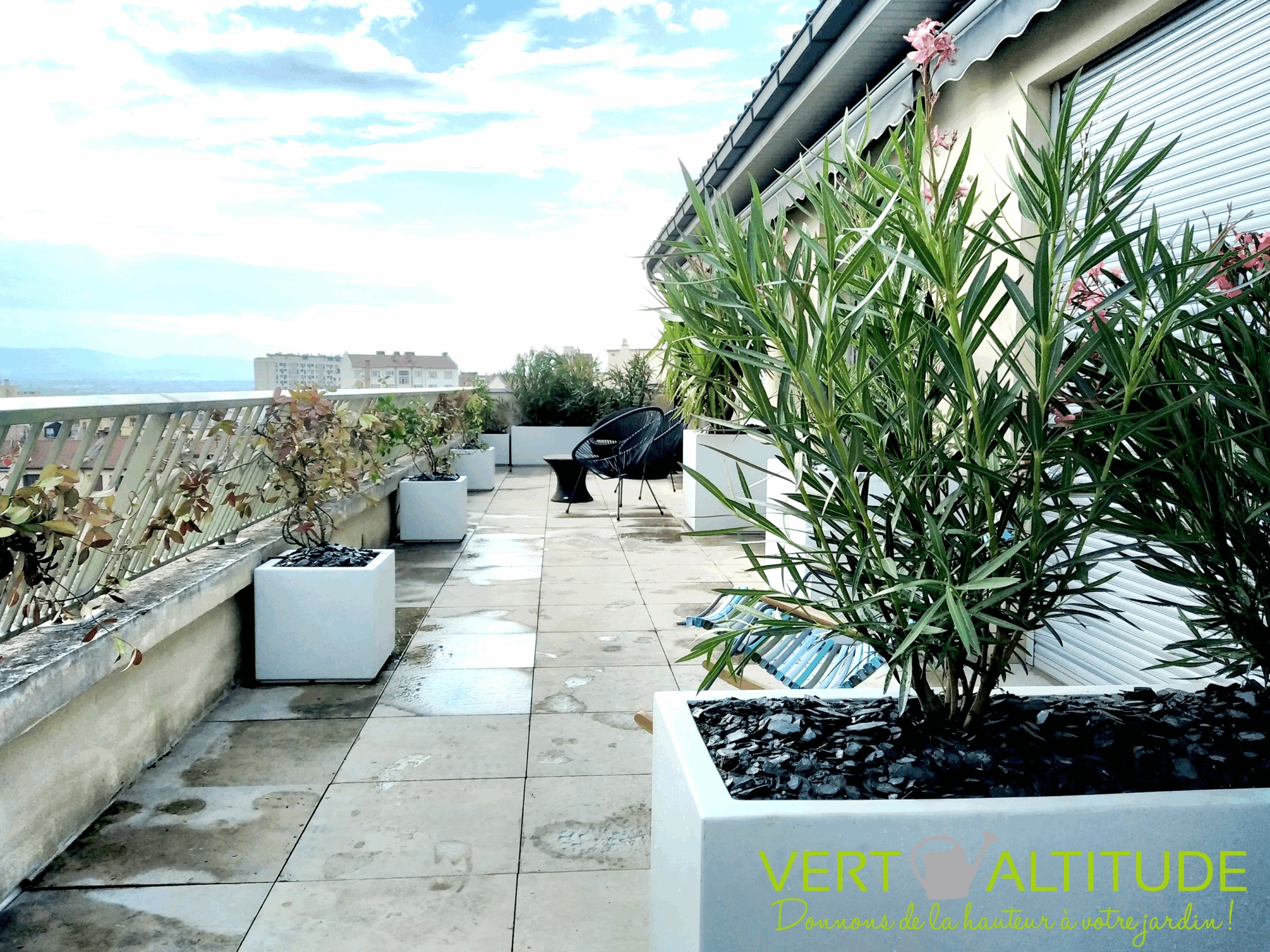 Terrasse avec vue à Croix-Rousse Lyon 4 VA